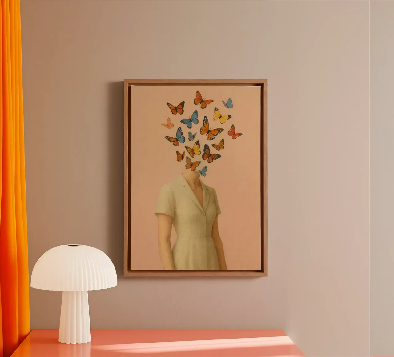 Licht worden canvas met Baklijst van Mosaic Dialogue