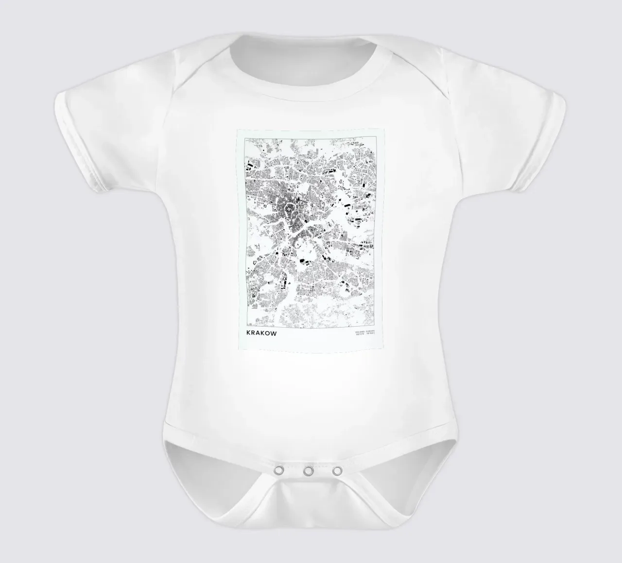 Krakow body neonato maniche corte da The Cartography Collection