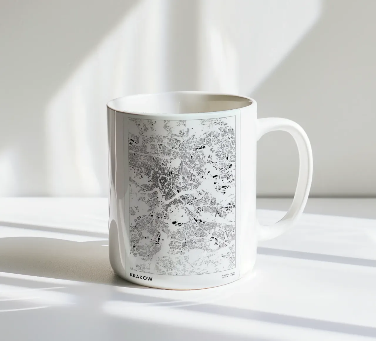 Krakow tazza in ceramica da The Cartography Collection