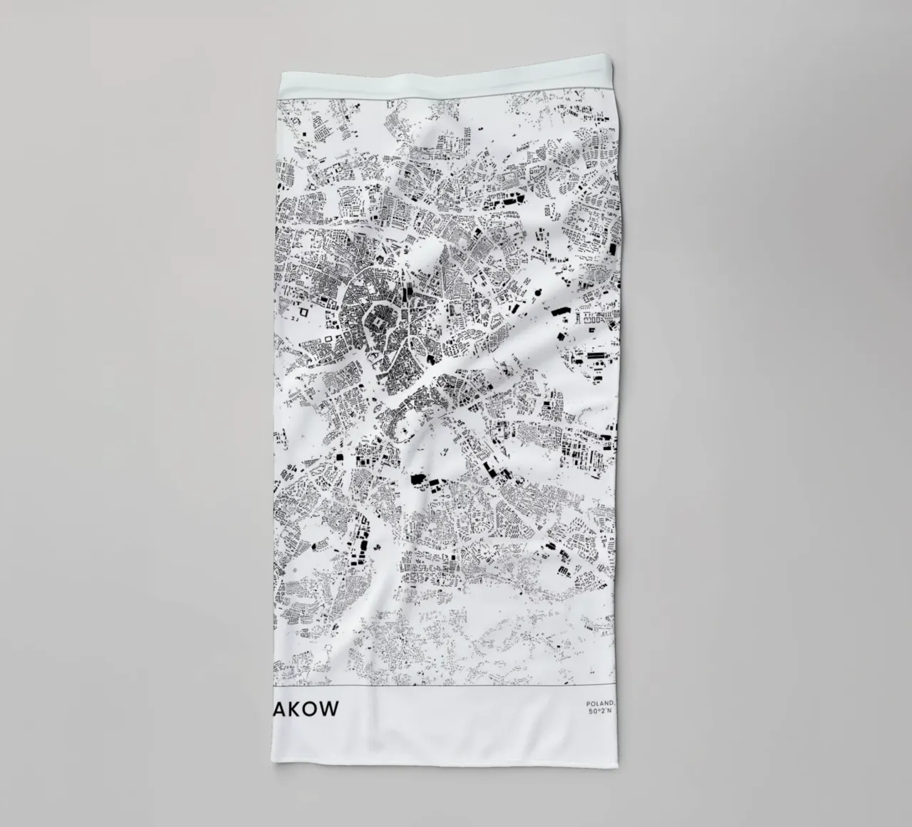 Krakow asciugamano da bagno da The Cartography Collection