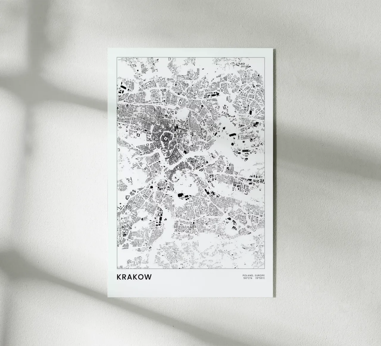 Krakow plexiglass da The Cartography Collection