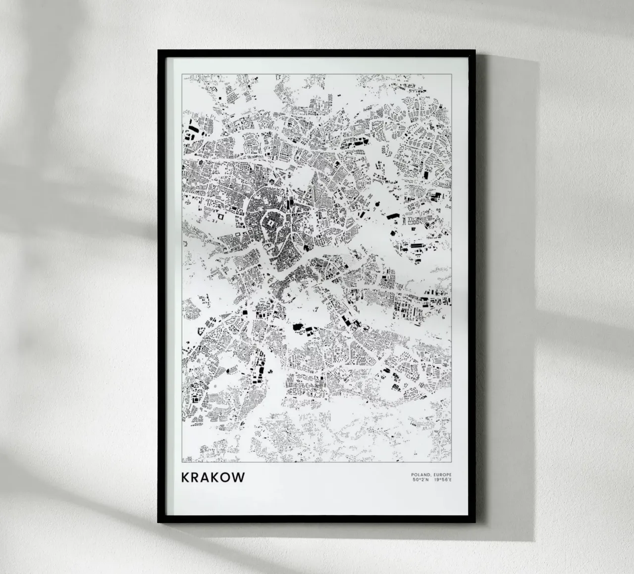 Krakow poster da The Cartography Collection