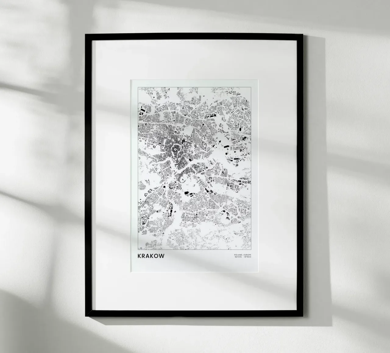 Krakow poster da The Cartography Collection