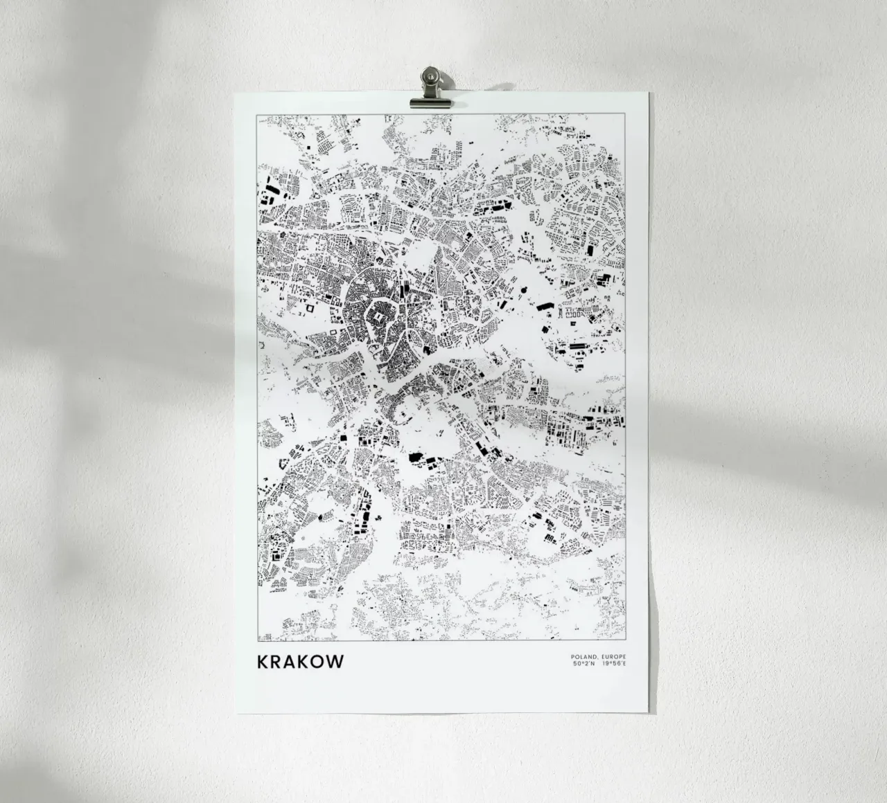 Krakow poster da The Cartography Collection