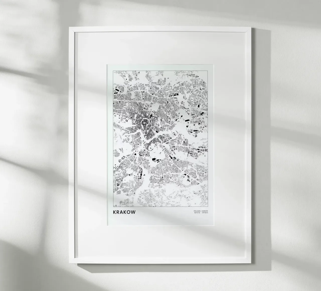 Krakow poster da The Cartography Collection