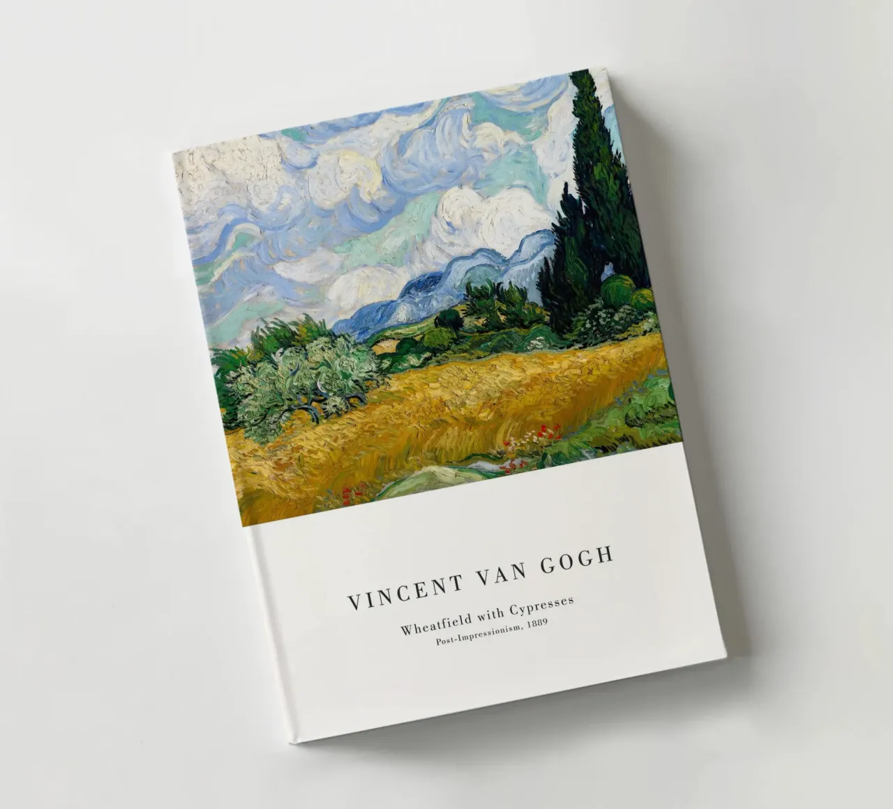 Van Gogh - Crop field with cypresses notebook by Old Masters