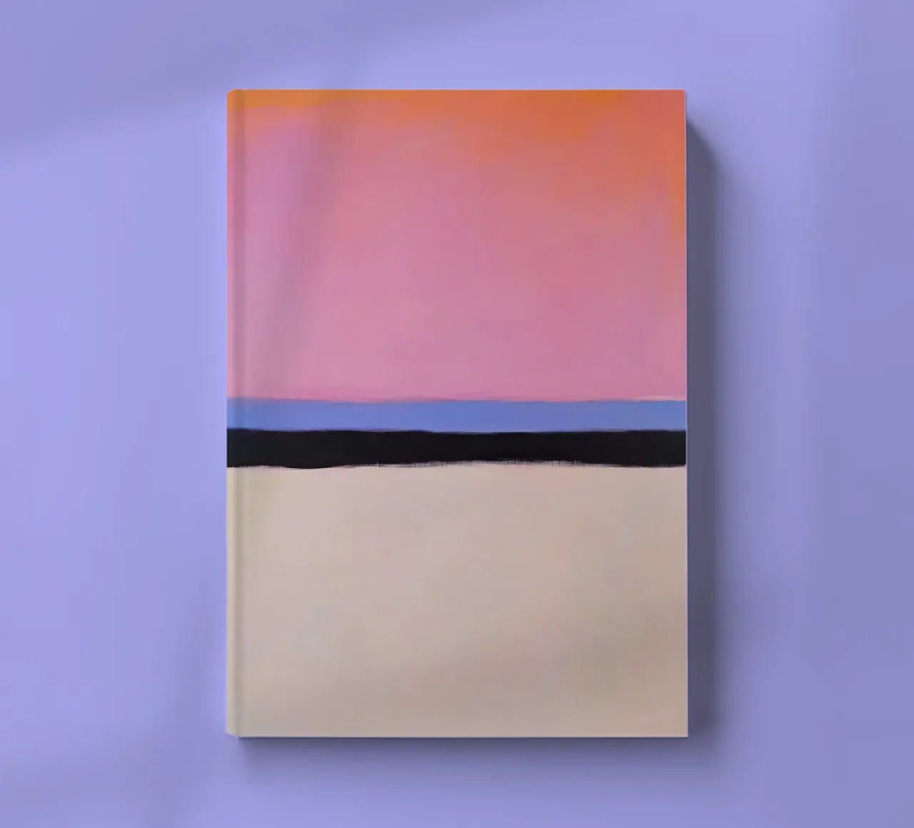 Silence abstrait - Peinture horizontale carnet de notes de Euphoria Theresa
