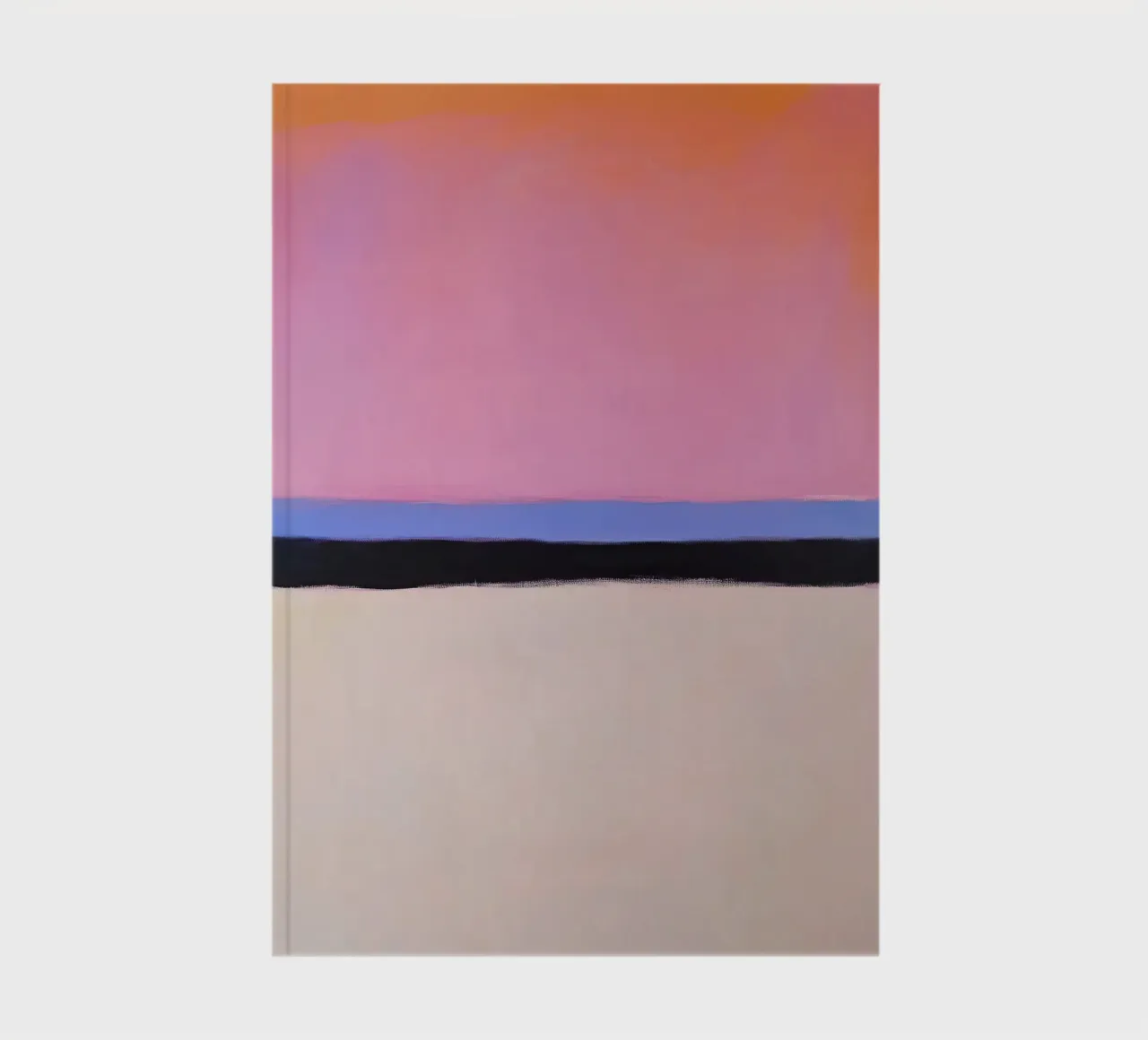 Silence abstrait - Peinture horizontale carnet de notes de Euphoria Theresa