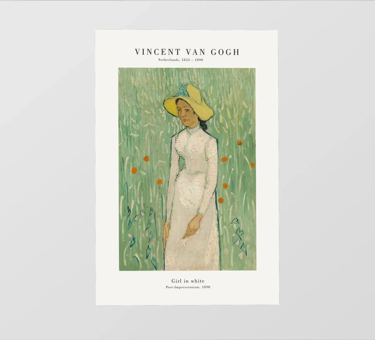 Van Gogh - Ragazza in bianco pellicola backlit da Old Masters