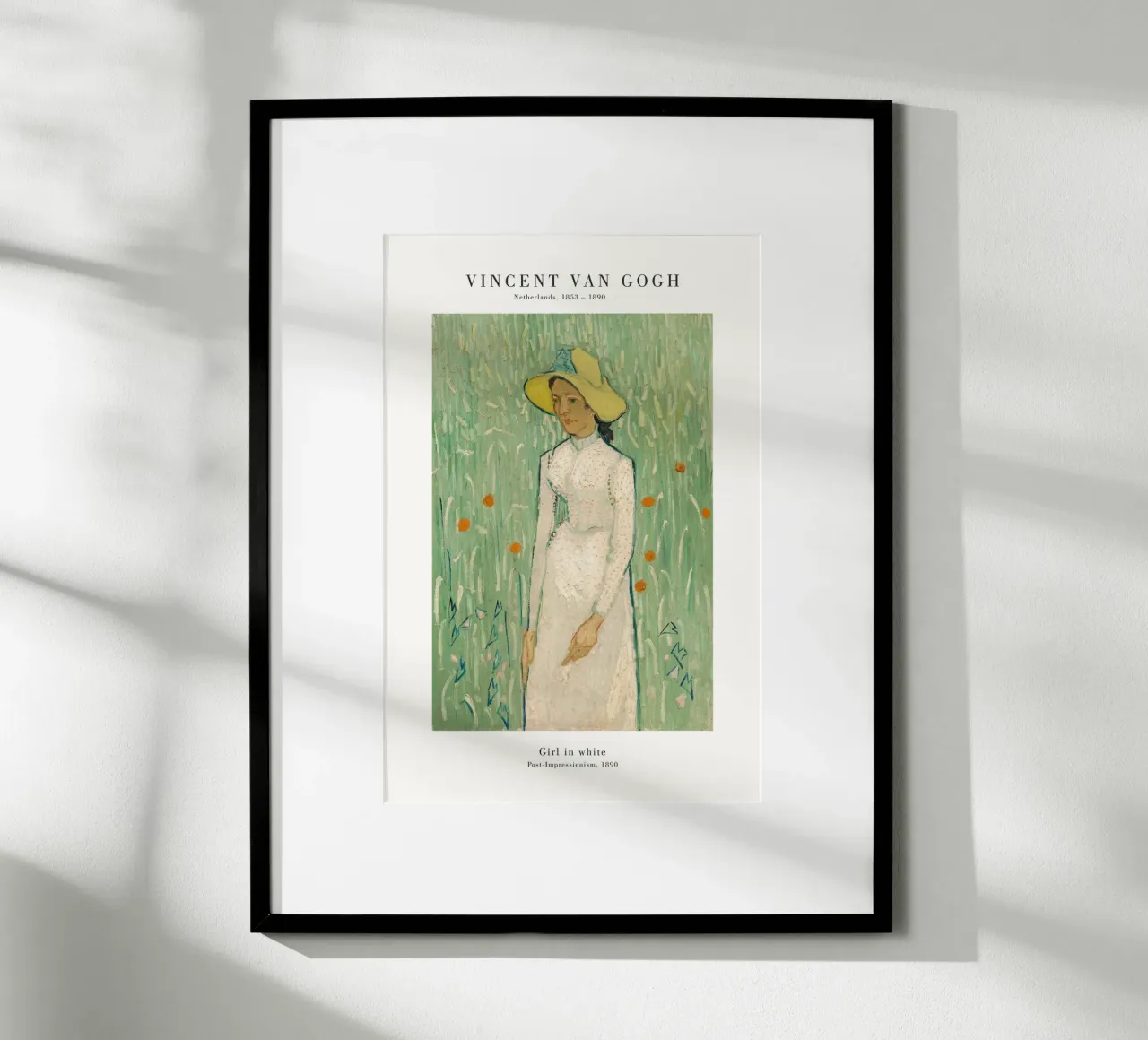 Van Gogh - Ragazza in bianco poster da Old Masters