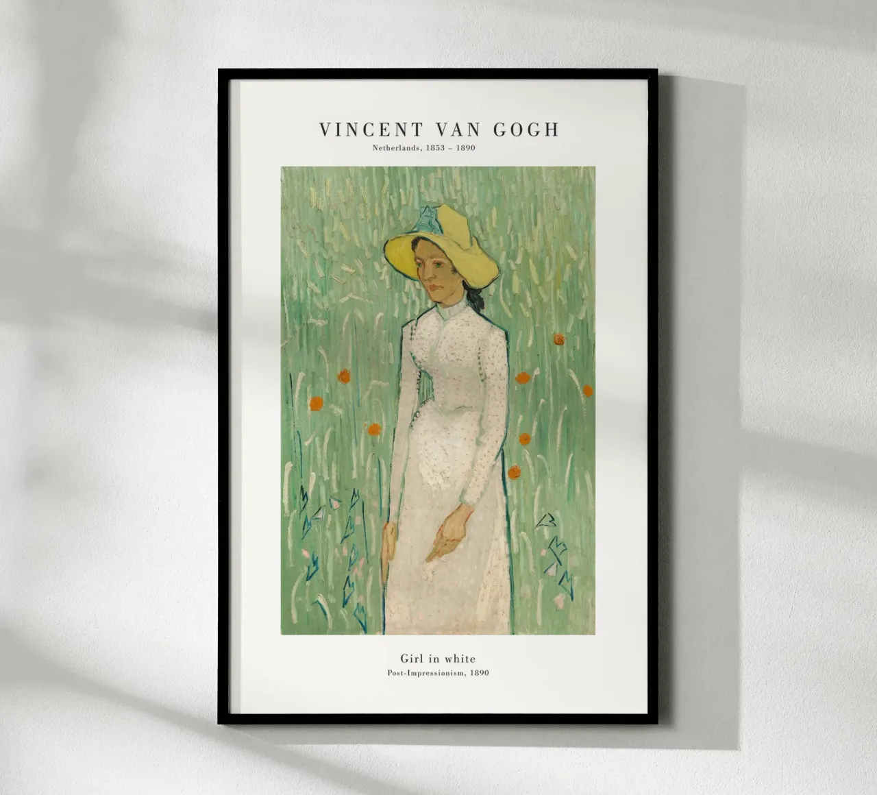 Van Gogh - Ragazza in bianco poster da Old Masters