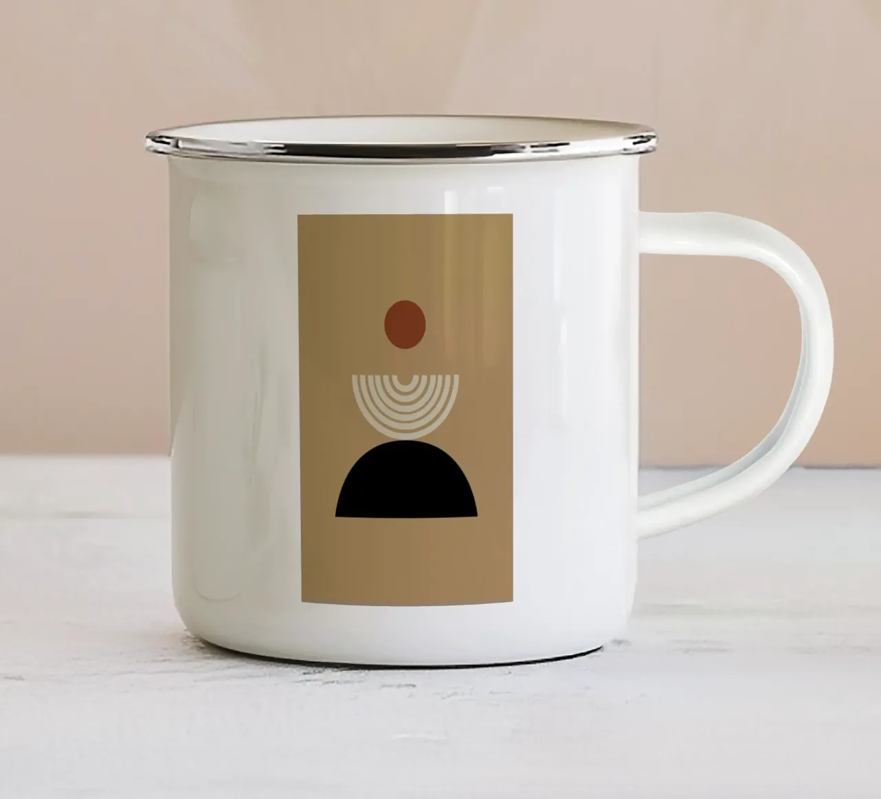 Caramel tazza in smalto da Pure