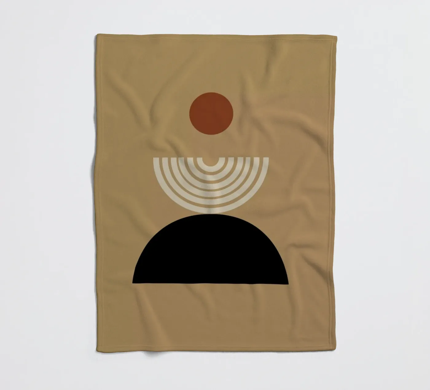 Caramel fleecedeken van Pure