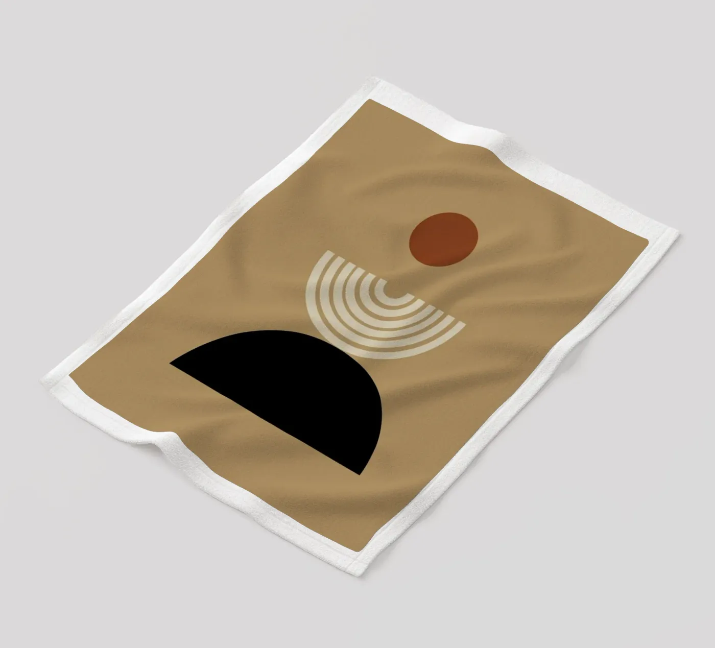 Caramel fleecedeken van Pure