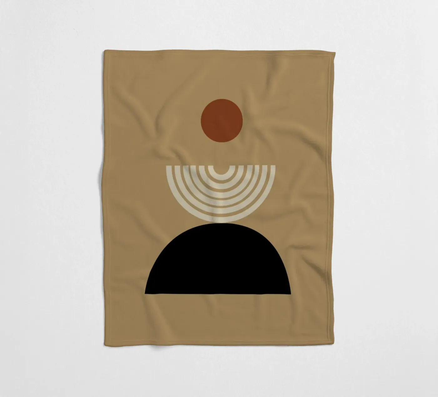 Caramel fleecedeken van Pure