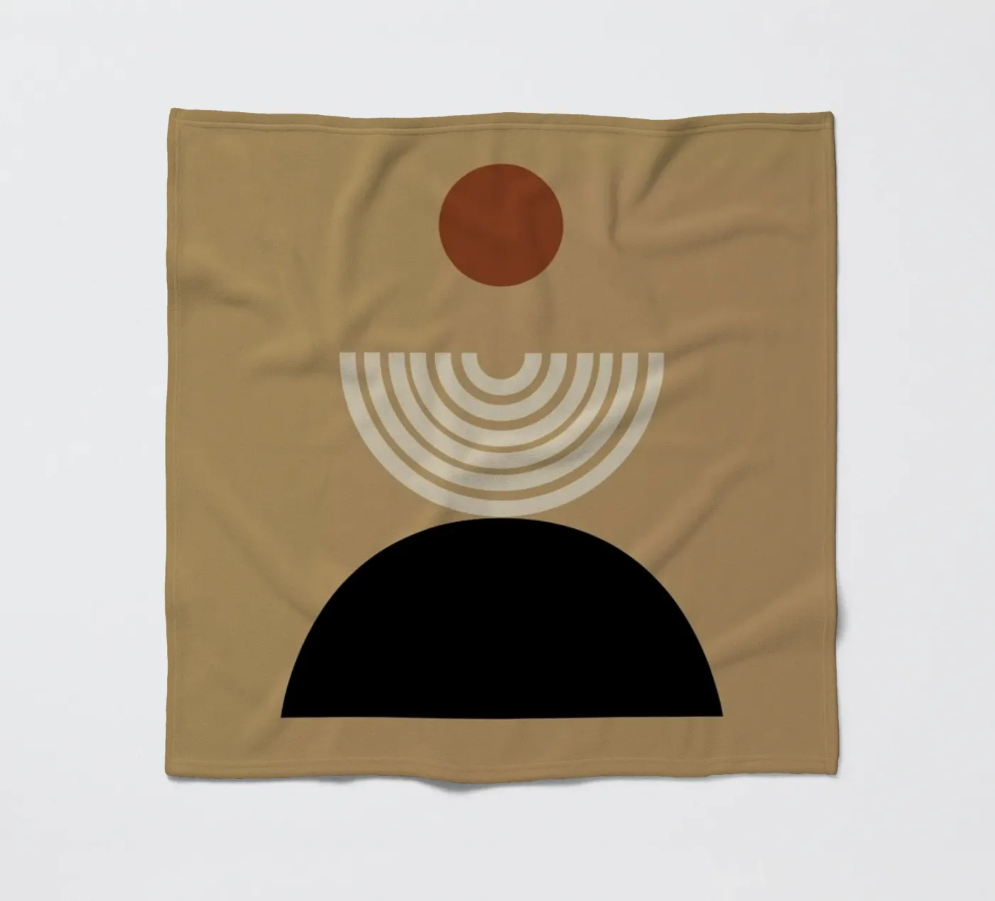 Caramel fleecedeken van Pure