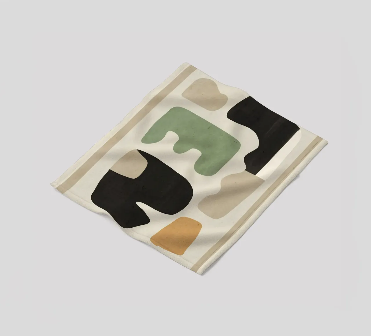 Forme astratte moderne minimali 01 coperta in pile da ThingDesign