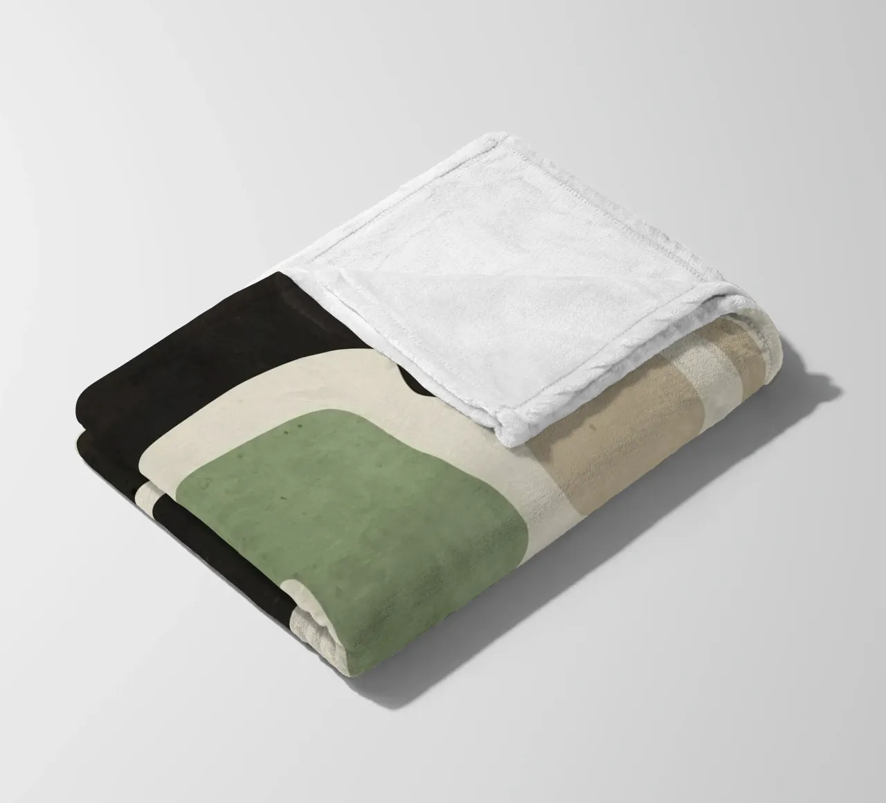 Forme astratte moderne minimali 01 coperta in pile da ThingDesign