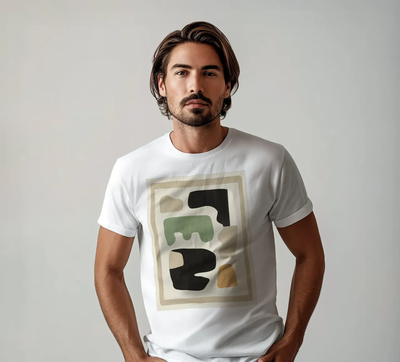 Forme astratte moderne minimali 01 t-shirt da ThingDesign