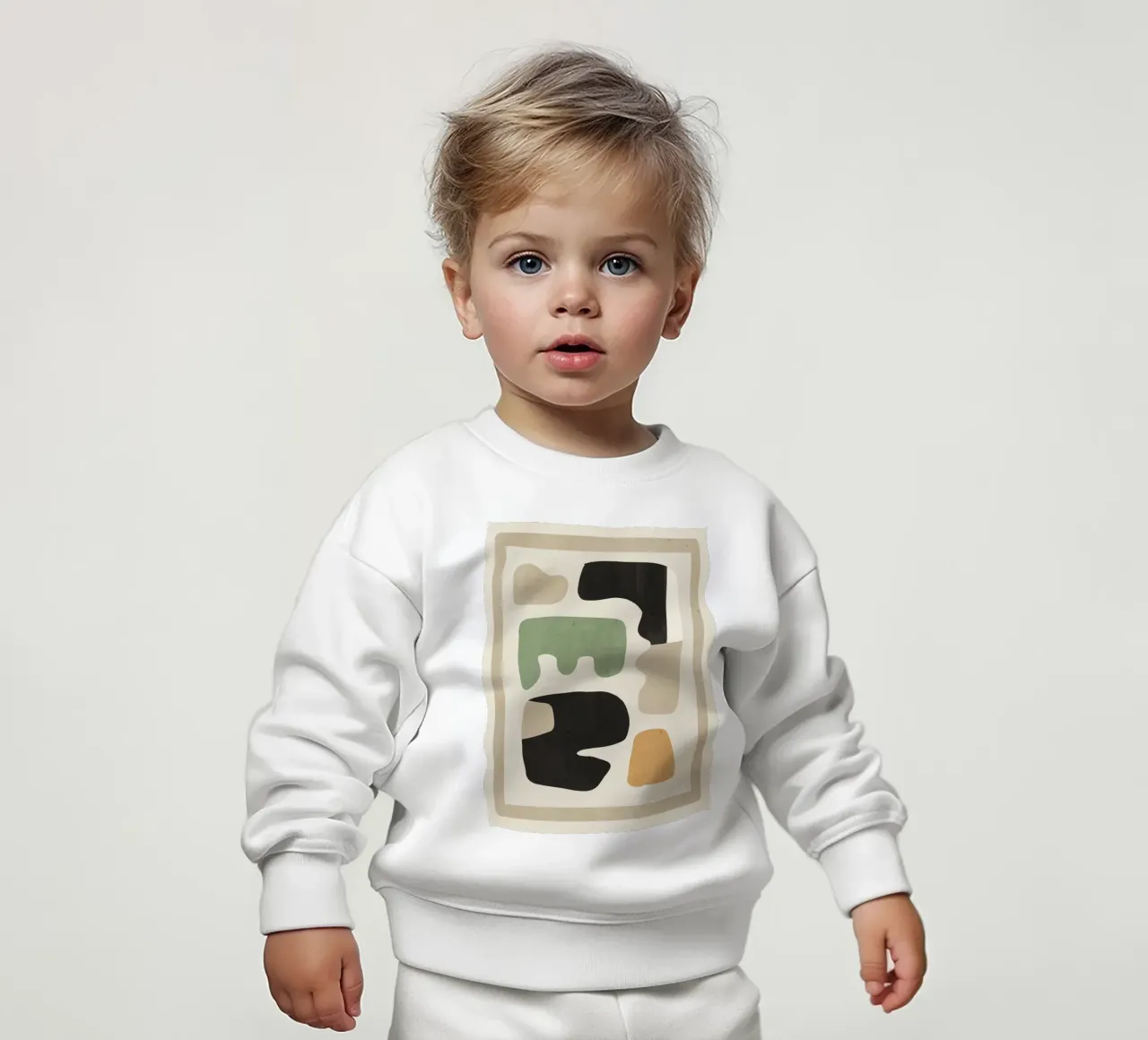 Forme astratte moderne minimali 01 felpa neonato da ThingDesign