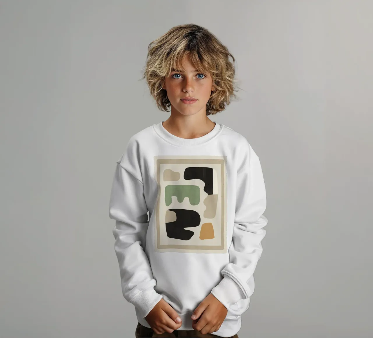 Forme astratte moderne minimali 01 felpa bambino da ThingDesign
