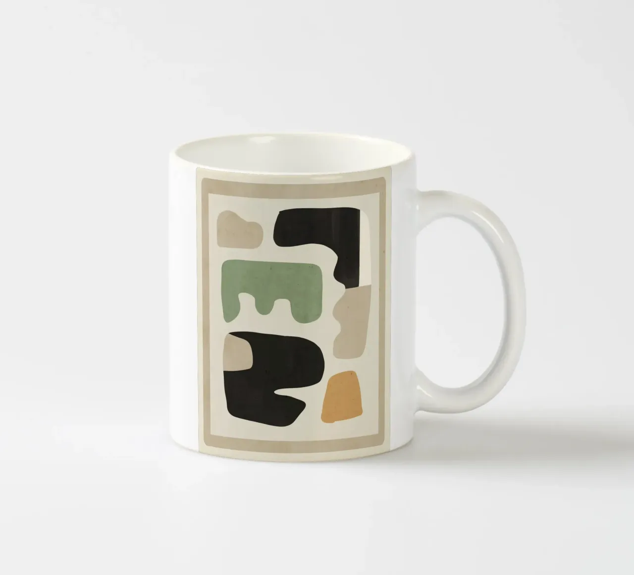Forme astratte moderne minimali 01 tazza in ceramica da ThingDesign