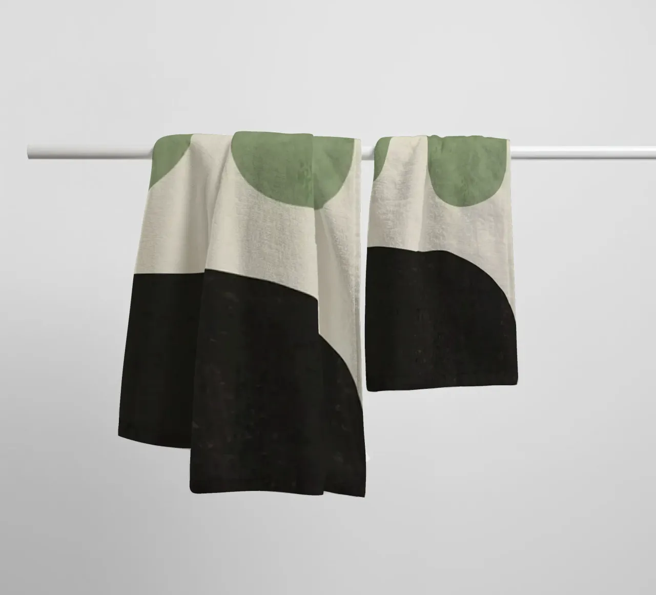 Modern Abstract Minimal Shapes 01 towel by ThingDesign