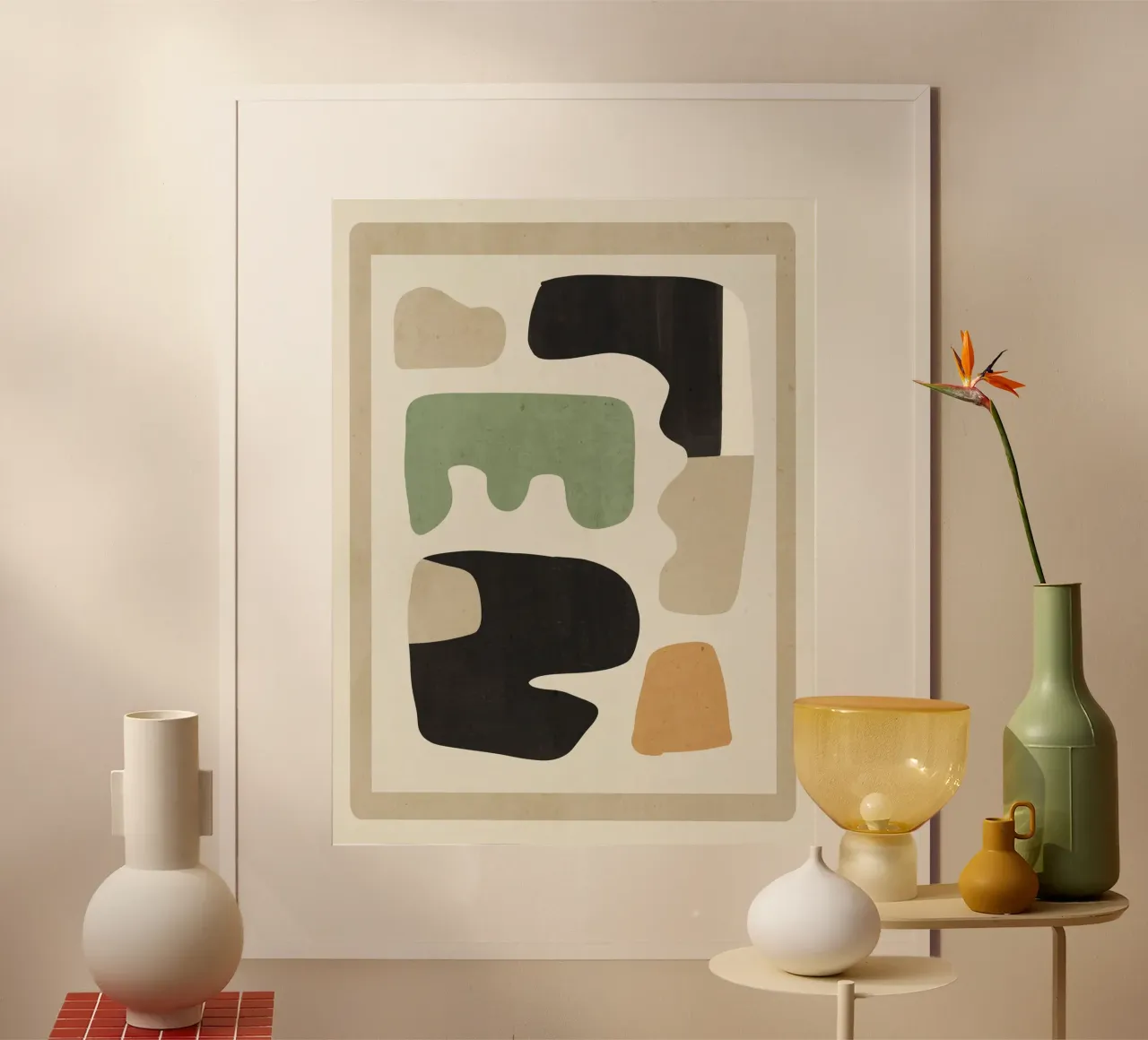 Modern Abstract Minimal Shapes 01 hahnemühle by ThingDesign