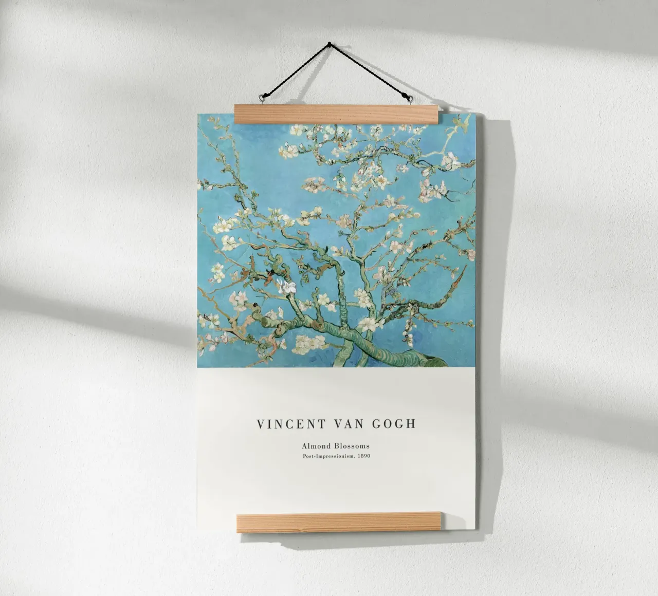 Van Gogh - Mandorlo in fiore poster con telaio in plastica da Old Masters