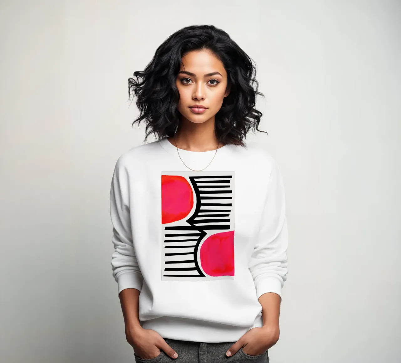 Zonsondergang schaduwen sweatshirt van Fox & Velvet