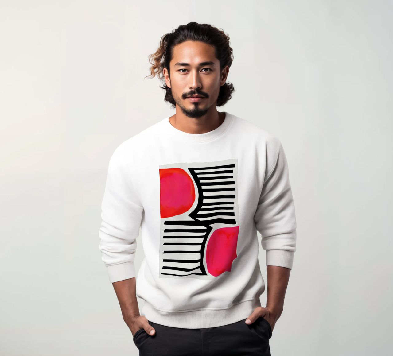 Zonsondergang schaduwen sweatshirt van Fox & Velvet