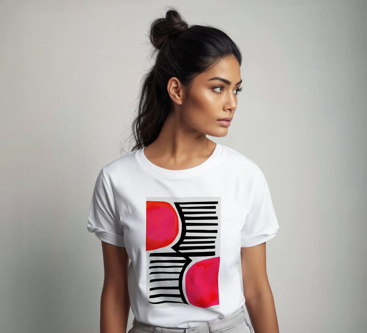 Zonsondergang schaduwen t-shirt van Fox & Velvet