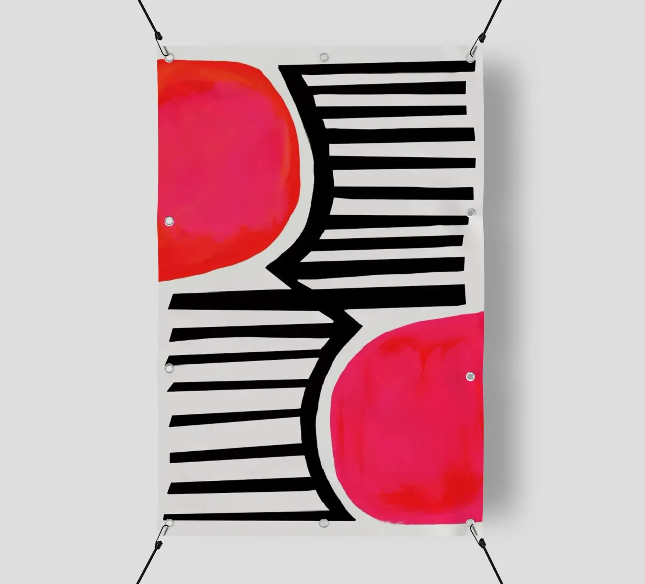 Zonsondergang schaduwen pvc-zeil van Fox & Velvet