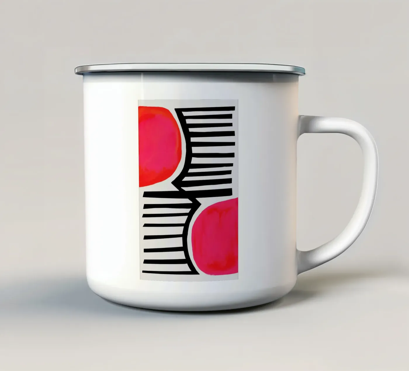 Sunset Shadows enamel mug by Fox & Velvet