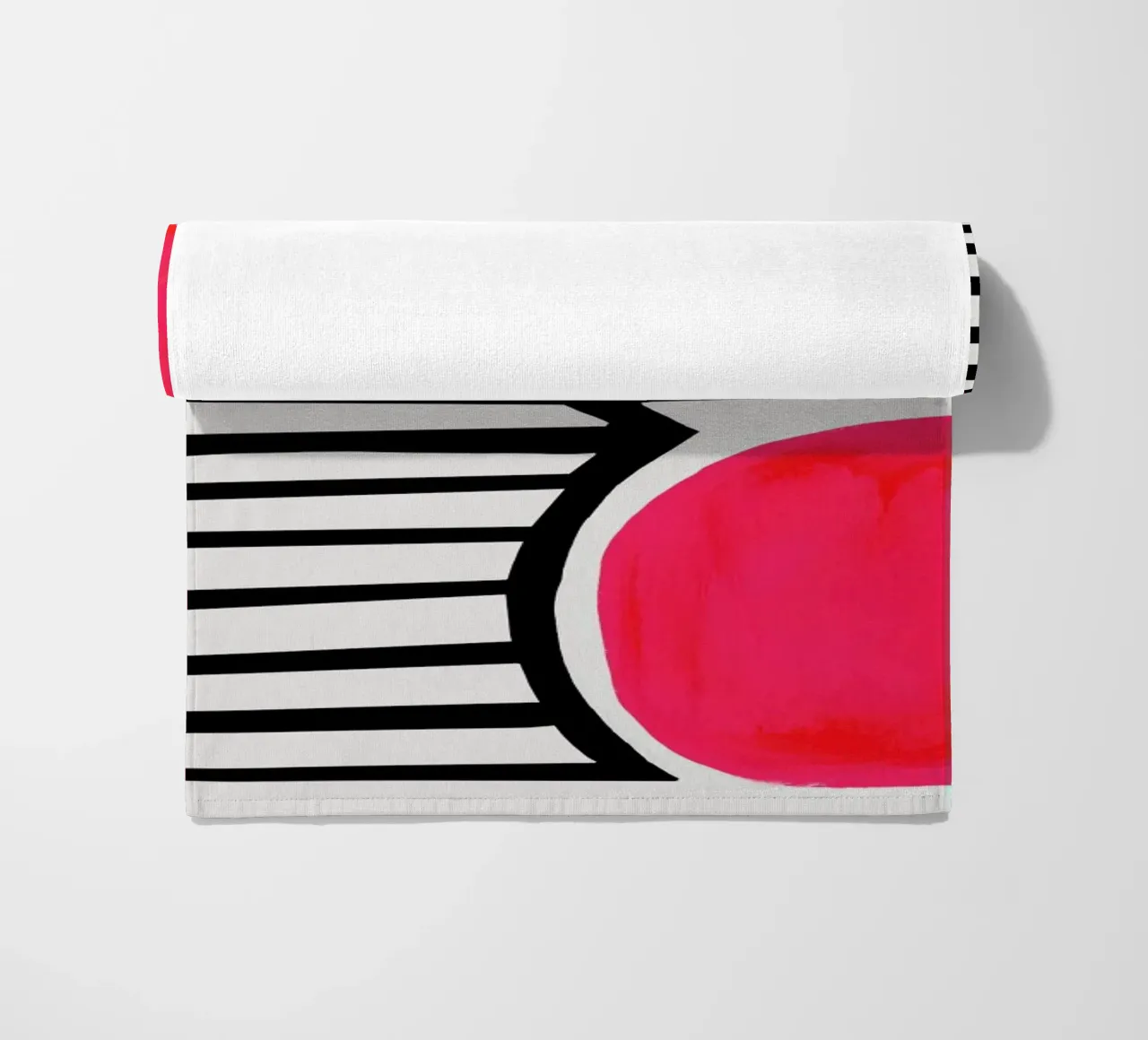 Zonsondergang schaduwen strandhanddoek van Fox & Velvet