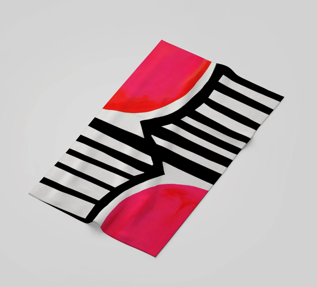 Zonsondergang schaduwen strandhanddoek van Fox & Velvet