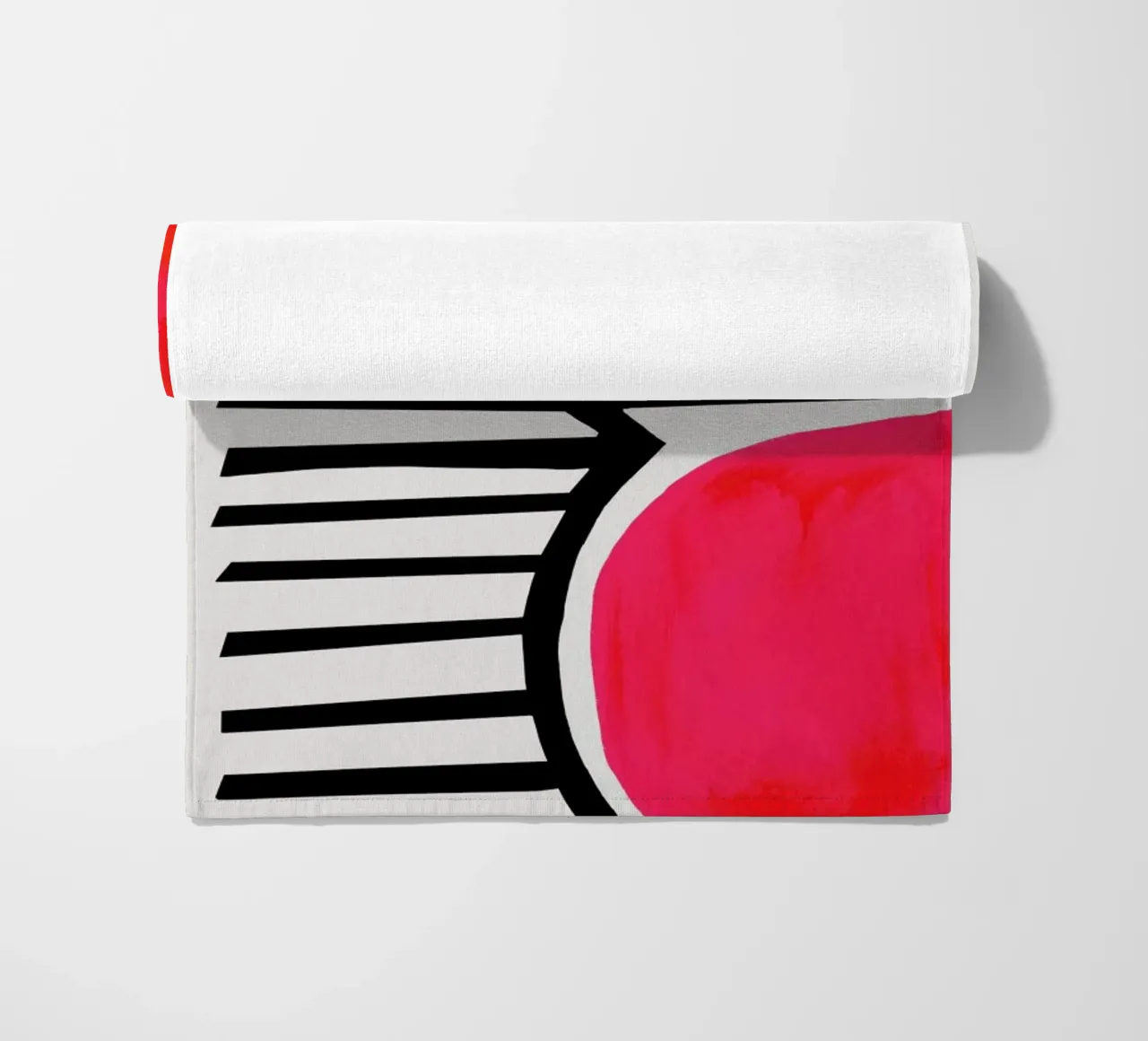 Zonsondergang schaduwen strandhanddoek van Fox & Velvet