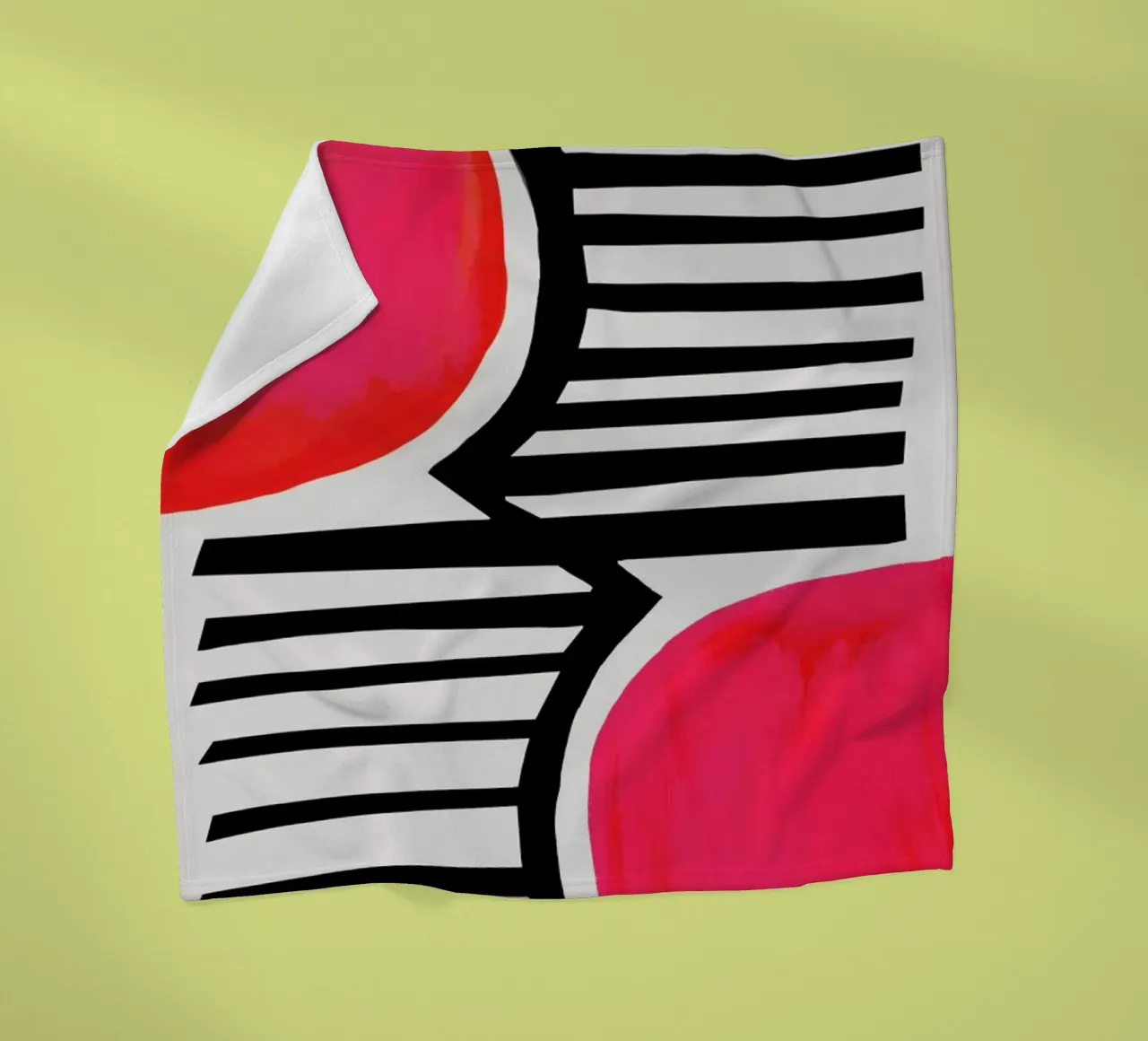 Zonsondergang schaduwen fleecedeken van Fox & Velvet