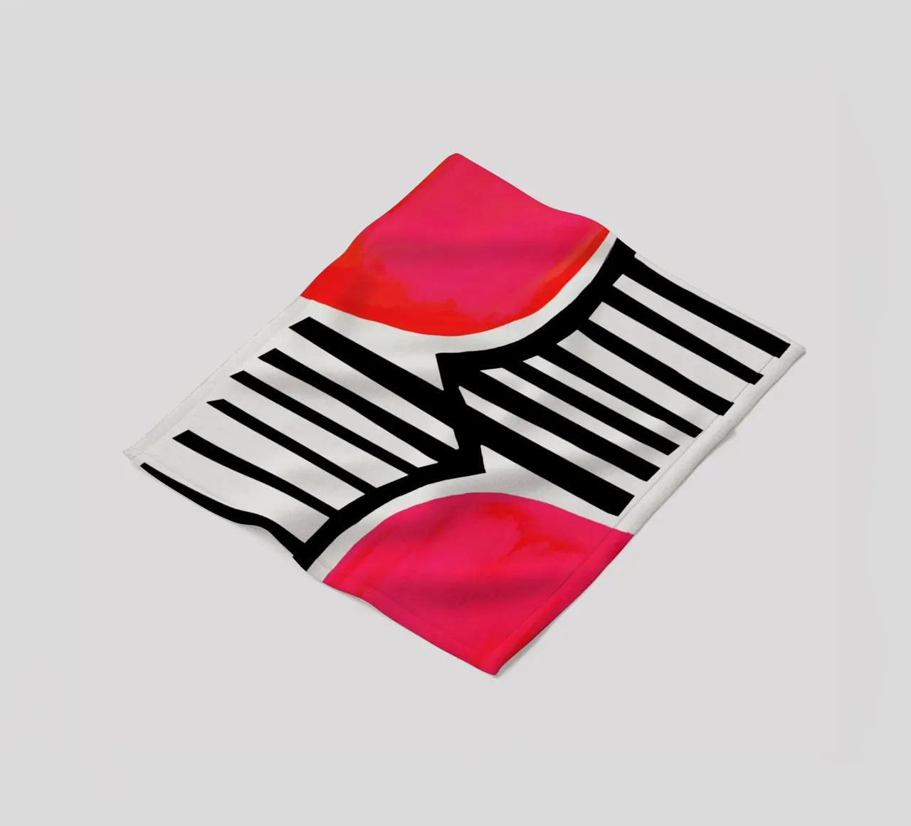 Zonsondergang schaduwen fleecedeken van Fox & Velvet