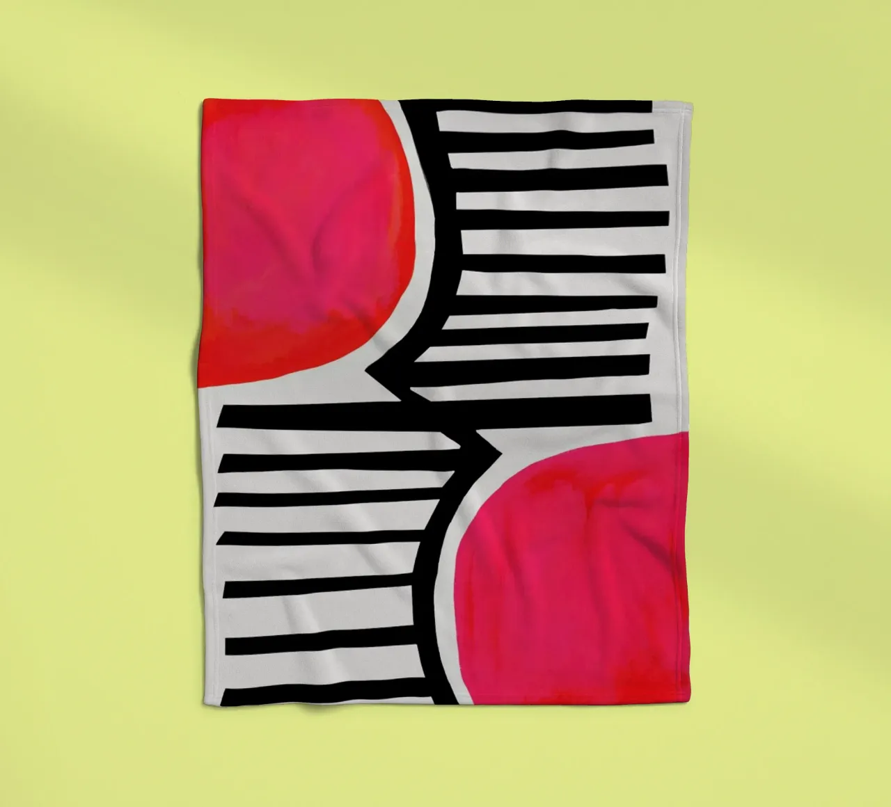 Zonsondergang schaduwen fleecedeken van Fox & Velvet