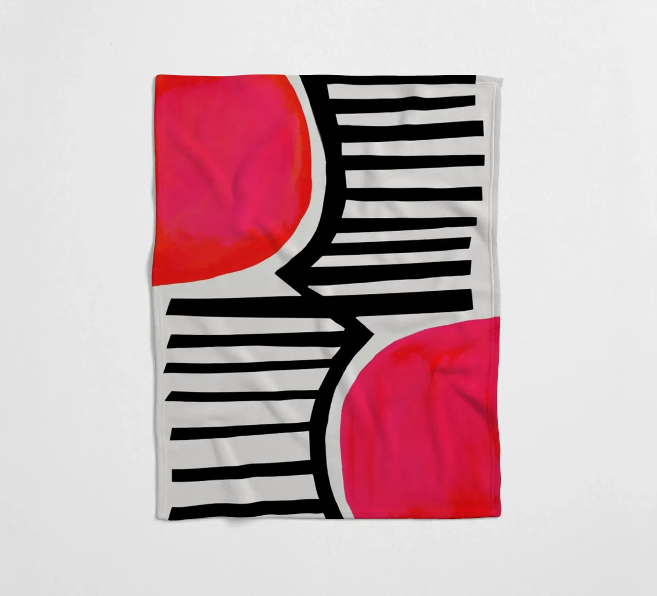 Zonsondergang schaduwen fleecedeken van Fox & Velvet