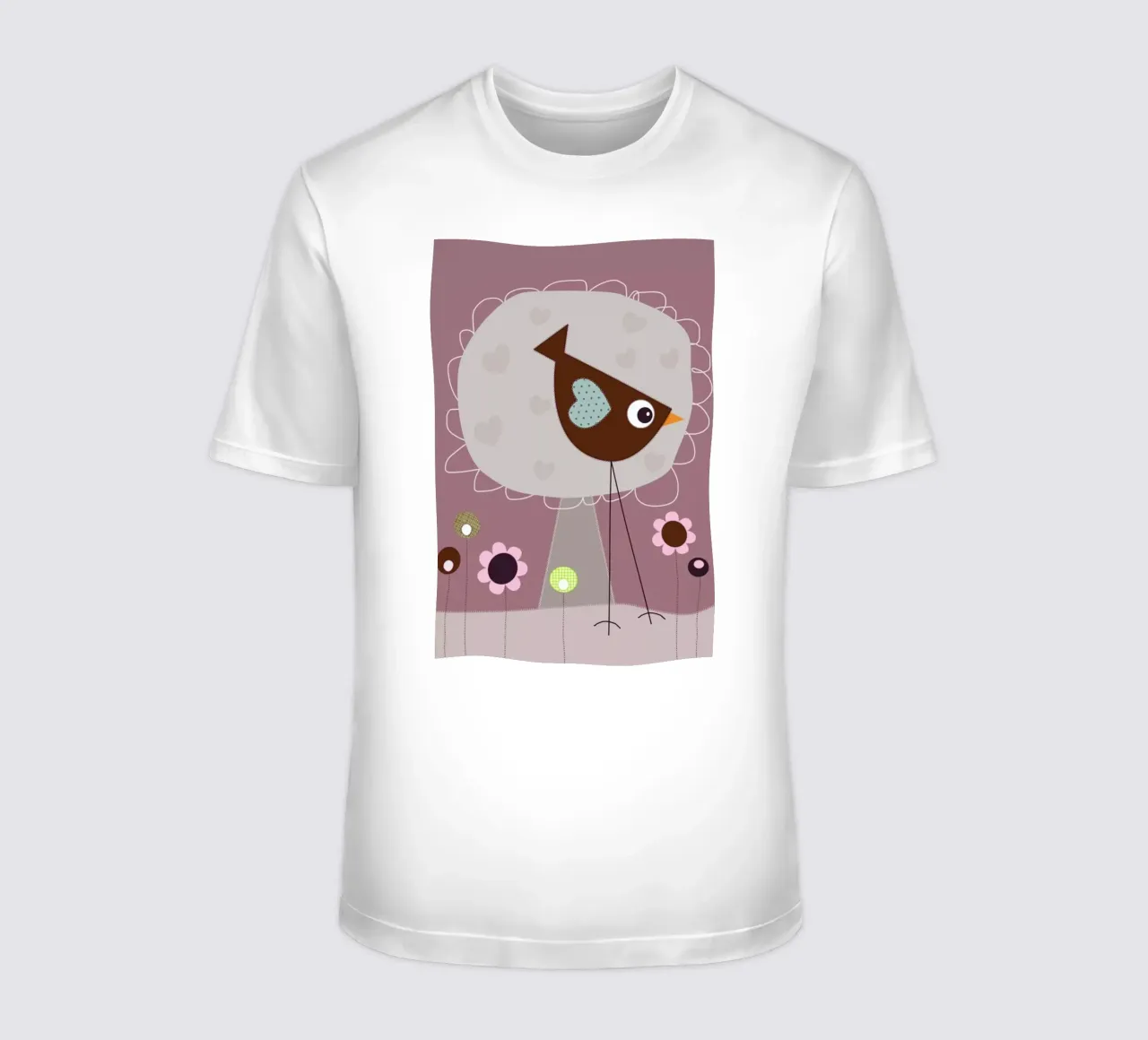 Lovely Bird Front of a House t-shirt da JaySan Studio