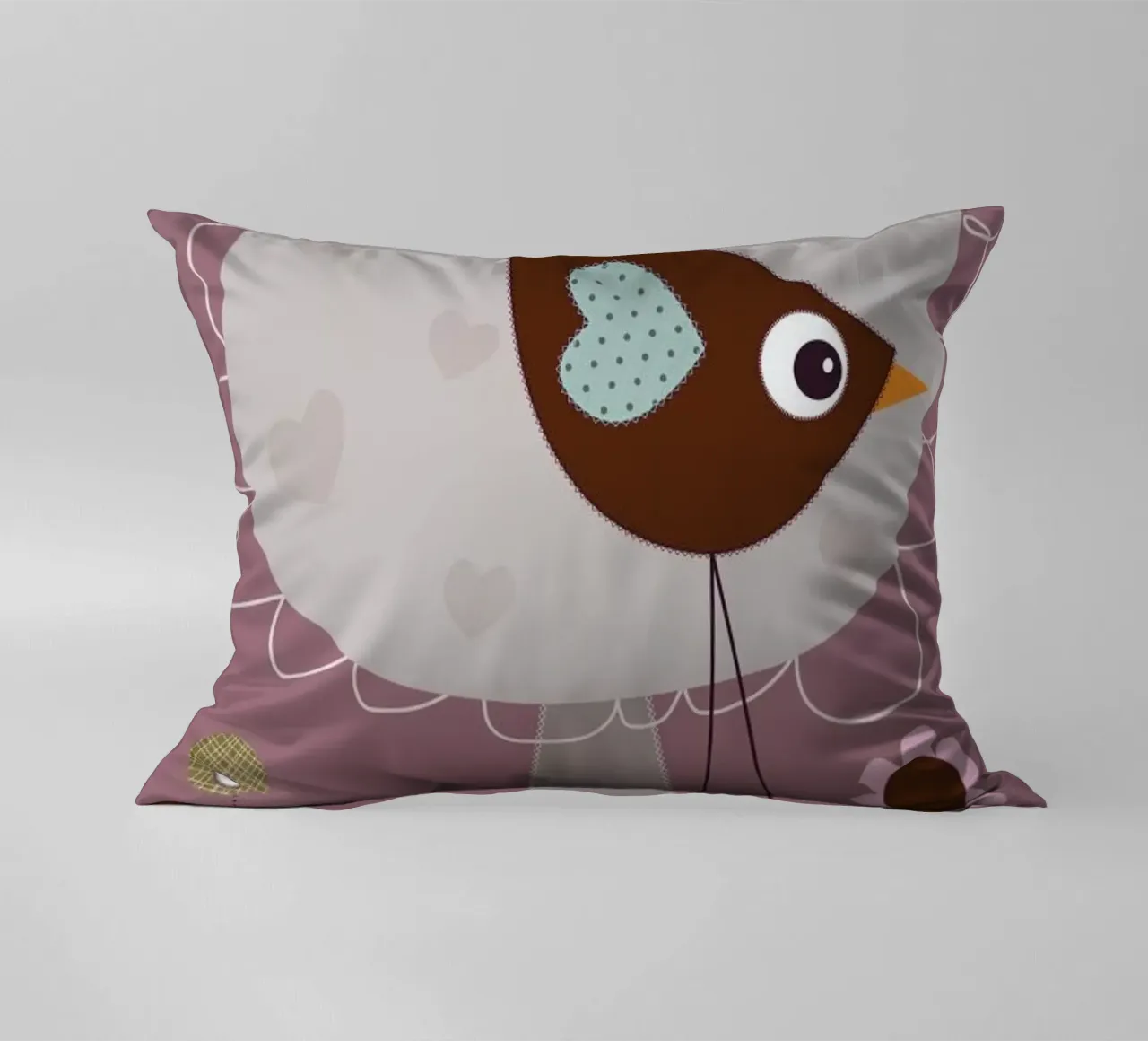 Lovely Bird Front of a House cuscino da JaySan Studio