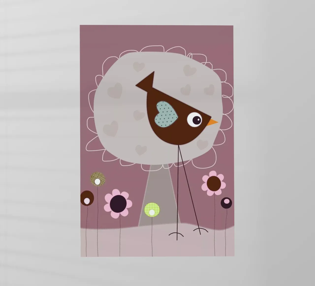 Lovely Bird Front of a House pellicola backlit da JaySan Studio