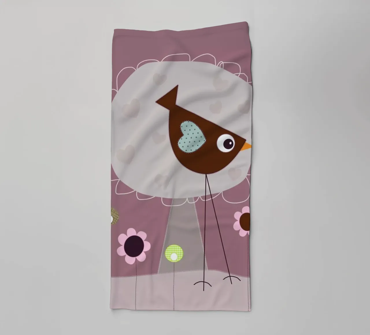 Lovely Bird Front of a House asciugamano da bagno da JaySan Studio