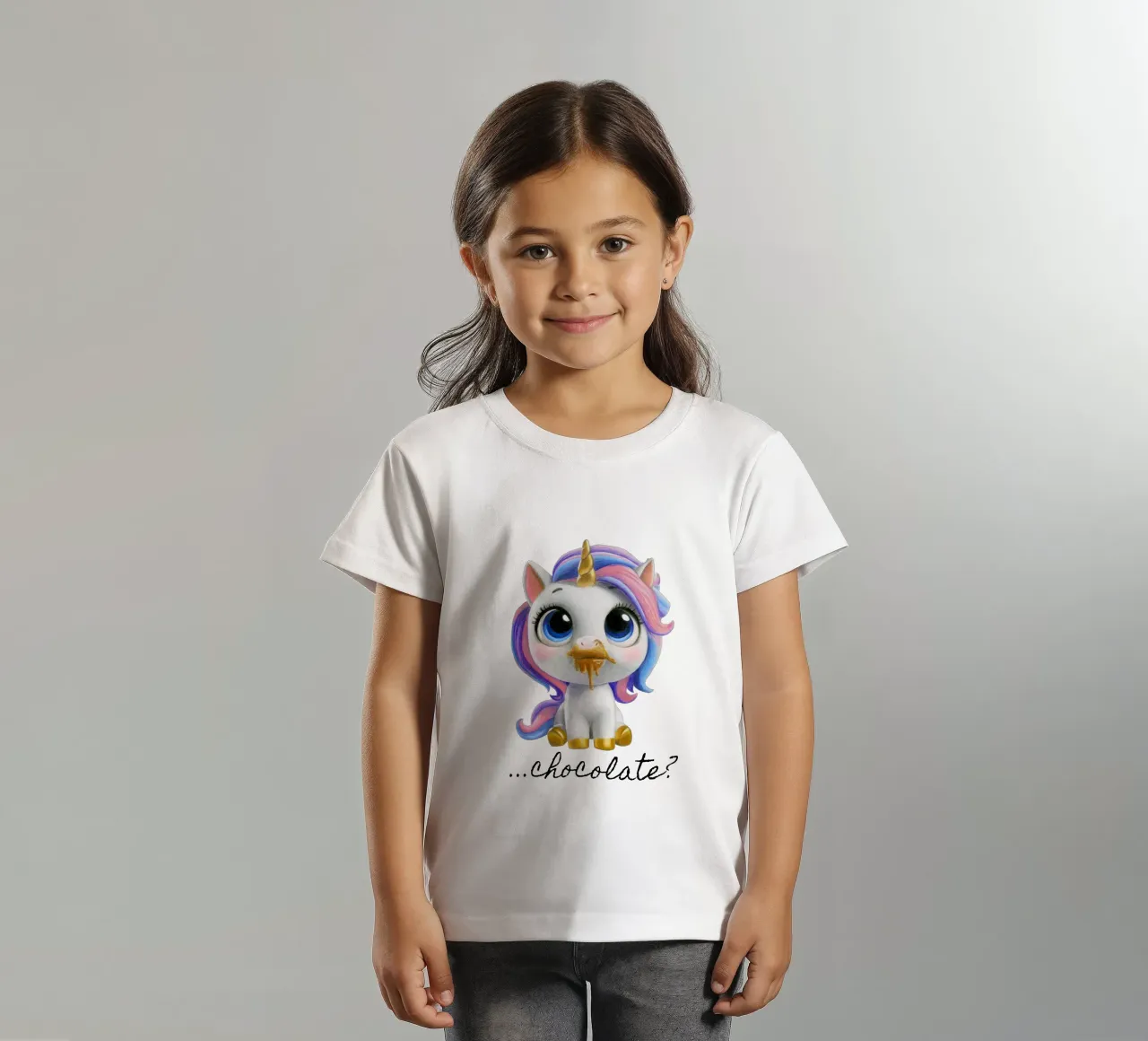 Chocolade? kinder t-shirt van Graphit und Farbe