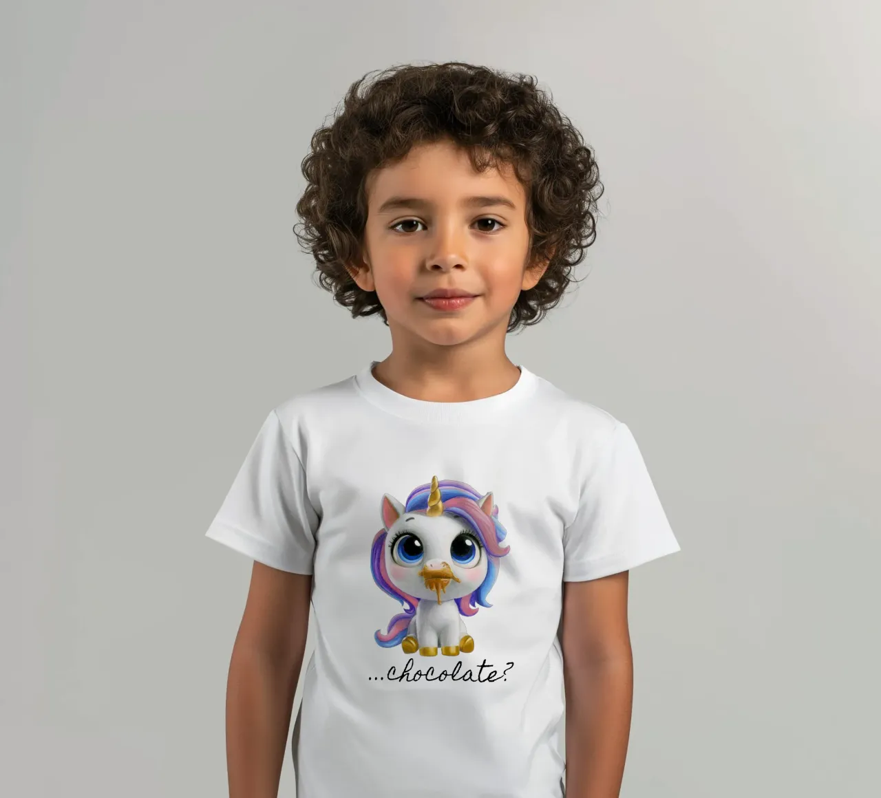 Chocolade? kinder t-shirt van Graphit und Farbe