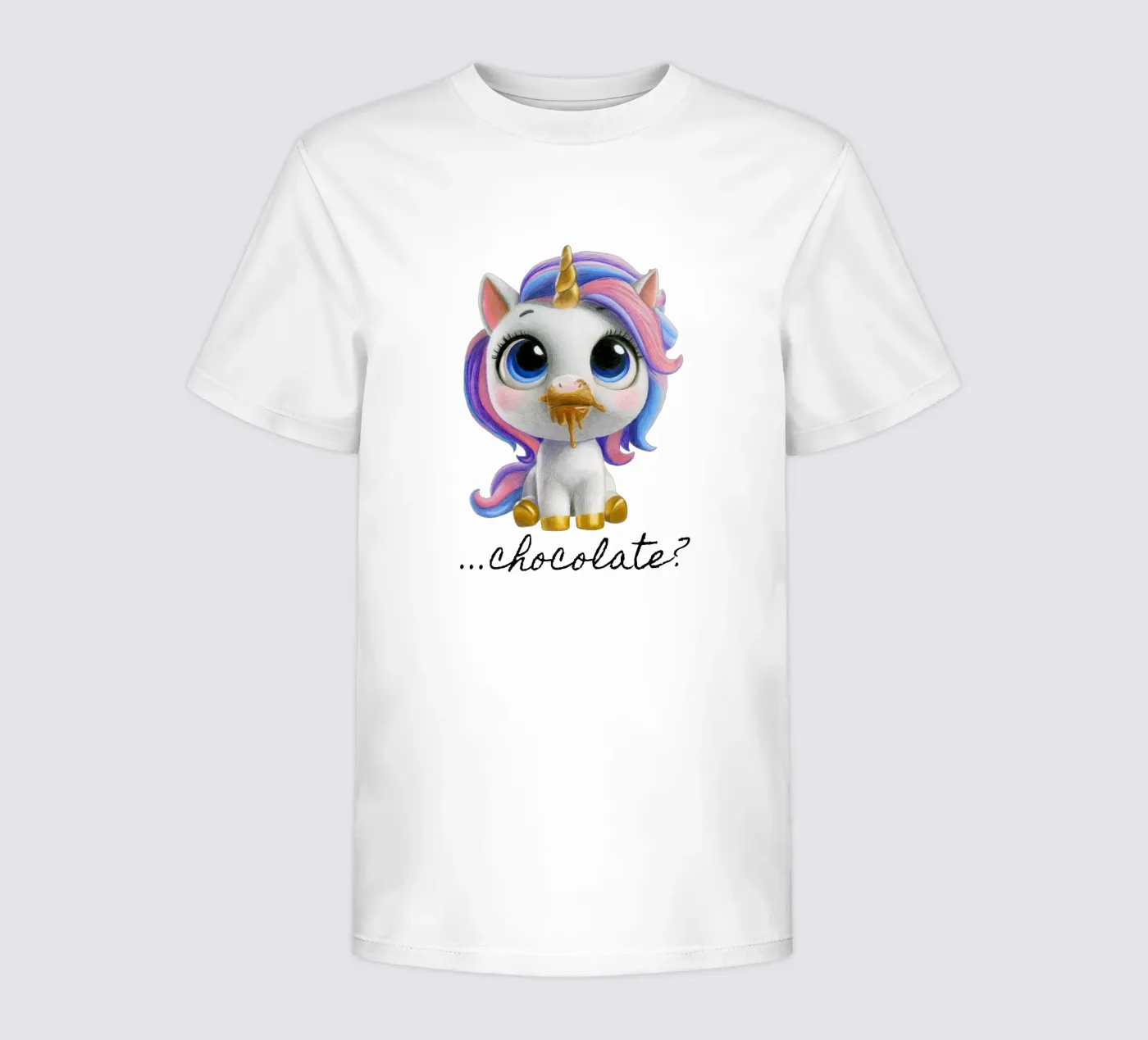 Cioccolato...? t-shirt bambini da Graphit und Farbe