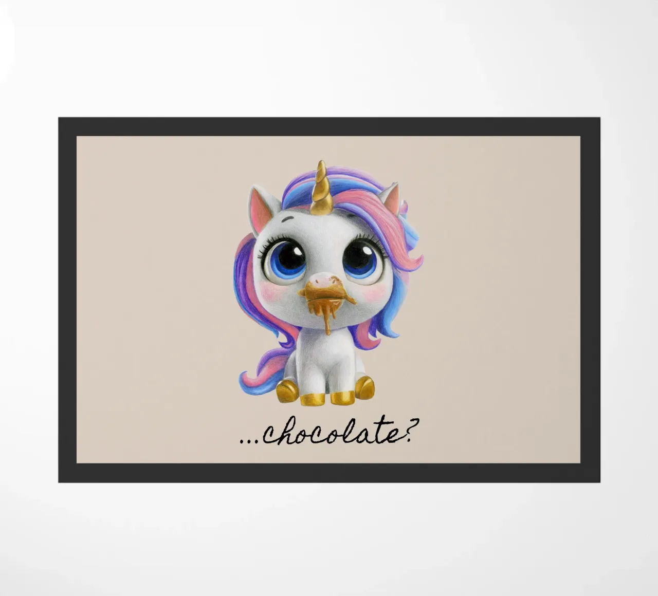 Chocolade? deurmat van Graphit und Farbe