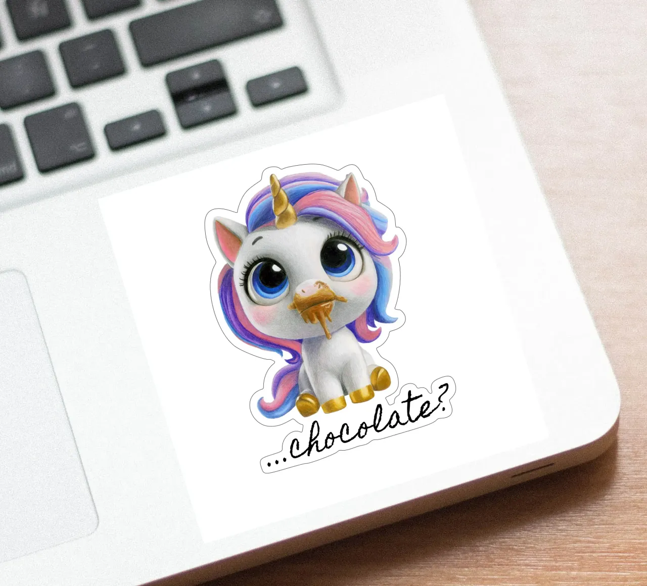 Chocolade? sticker van Graphit und Farbe